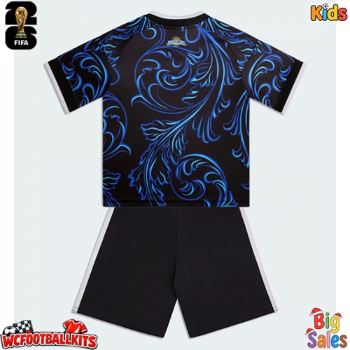 Argentina Replica Away Stadium Kit for Kids World Cup 2026 Short Sleeve (+ pants)